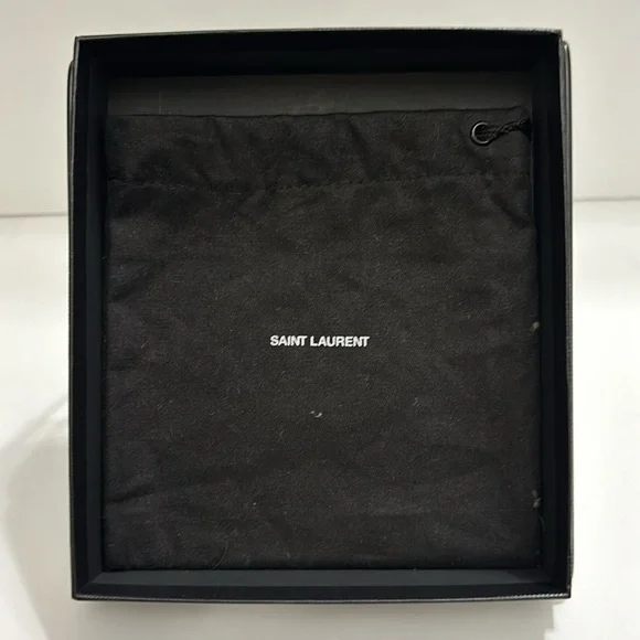 Saint Laurent Zip Around Wallet - Navy Blue